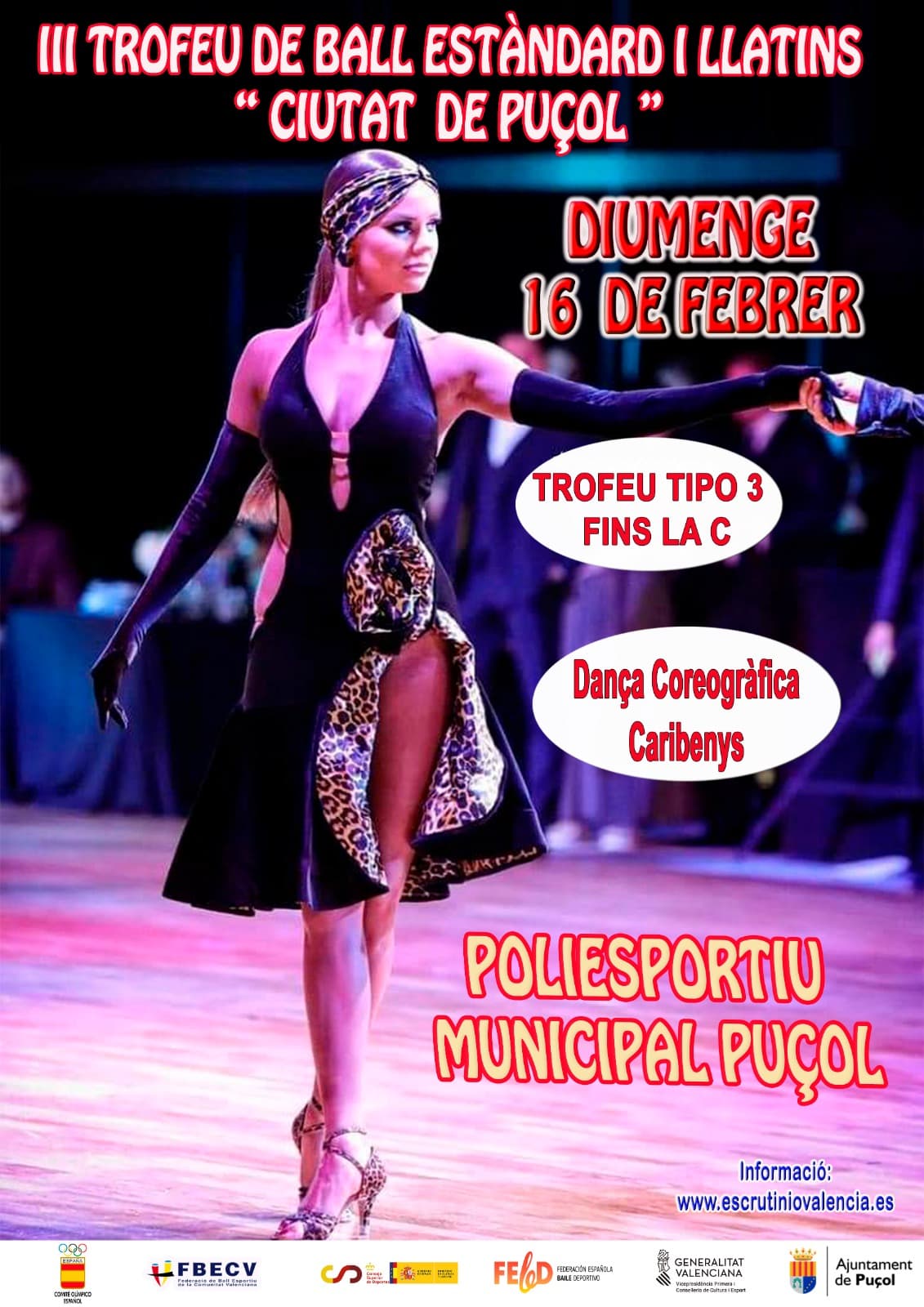 DANZA COREOGRAFICA III TROFEU DE BALL ESTANDAR I LLATINS CIUTAT DE PUCOL
